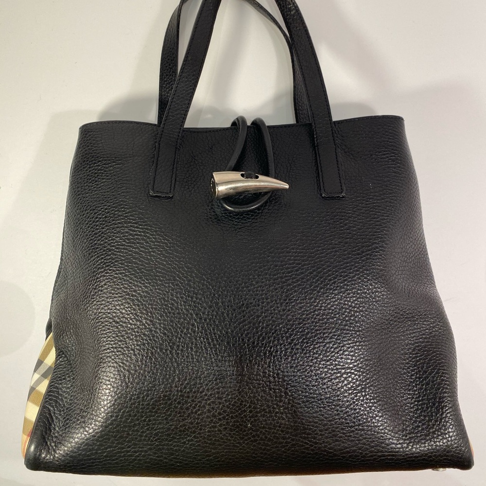 Burberry Tote Bag (black with Burberry print)